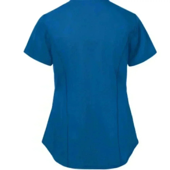 Grey's Anatomy Women's 4-Pocket Modern Fit V-Neck Mesh Inset Scrub Top - Picture 2 of 3